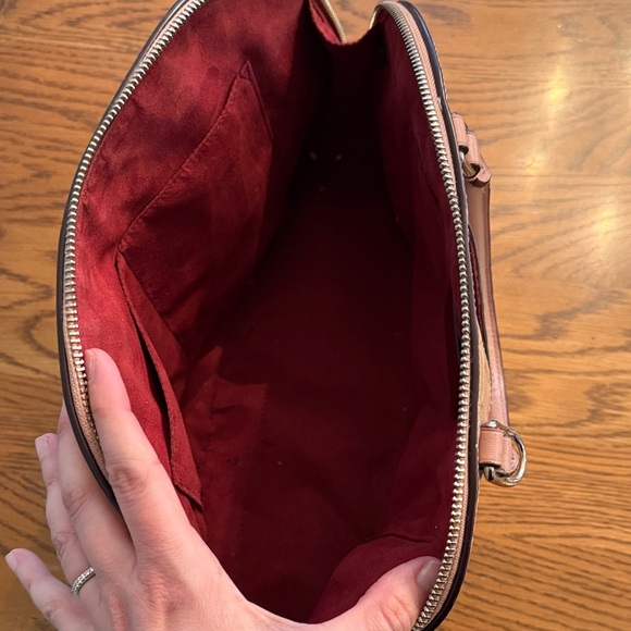 Coach Pink Pebbled Leather Dome Satchel - Picture 8 of 10